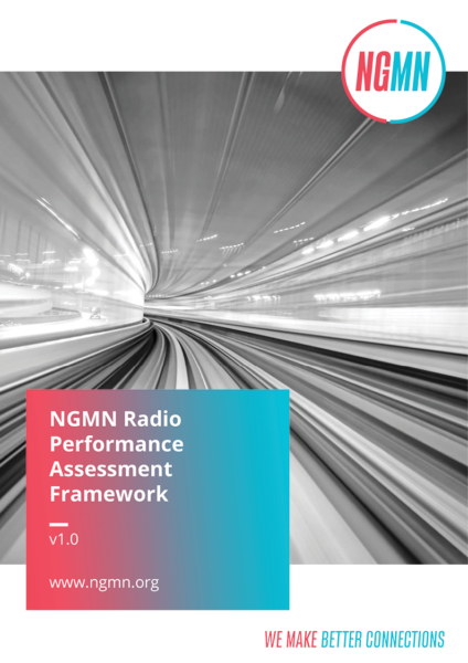 NGMN Radio Performance Assessment Framework cover